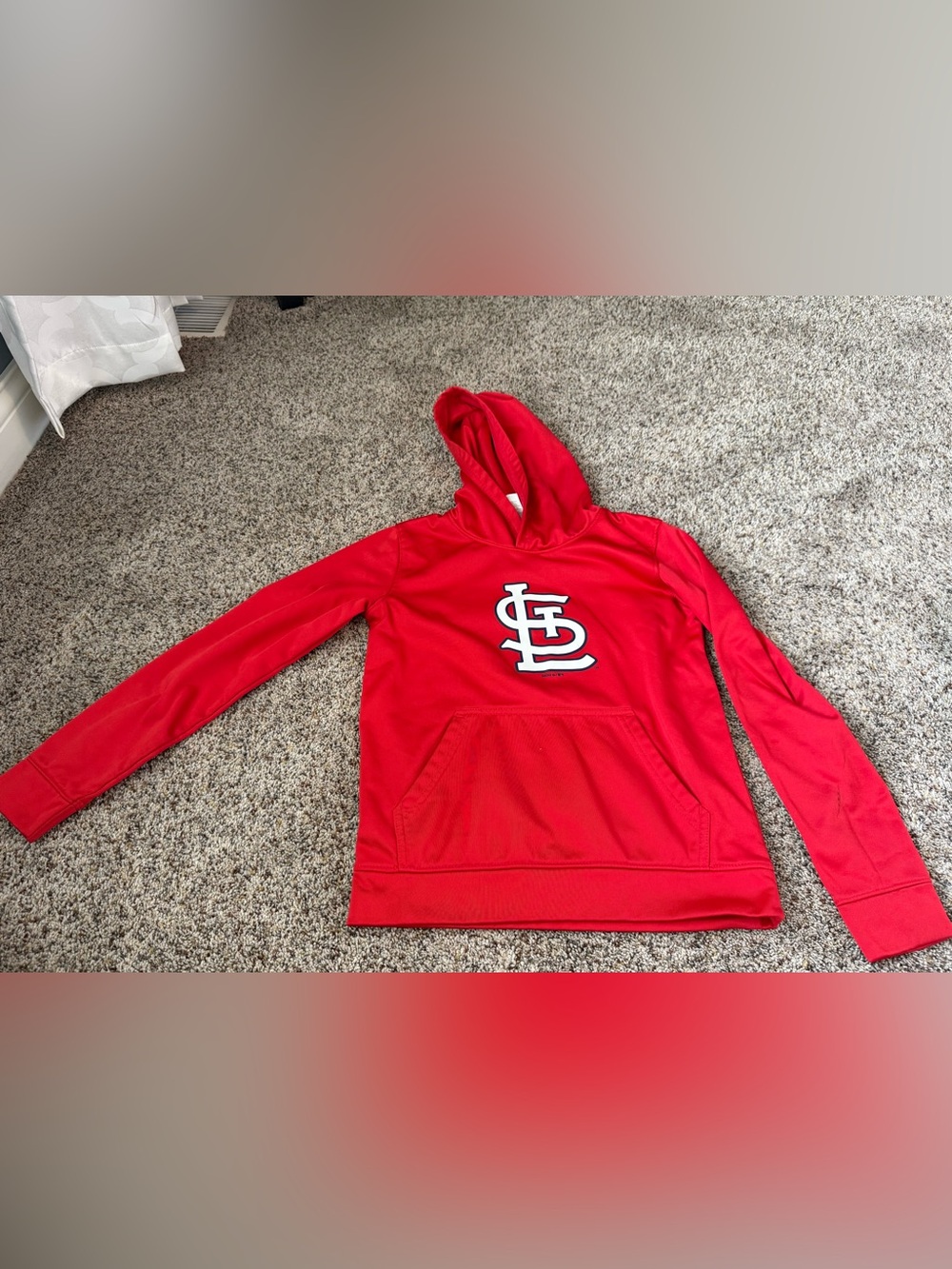 Youth St. Louis Cardinals Red Hoodie Sweatshirt — Size 10/12